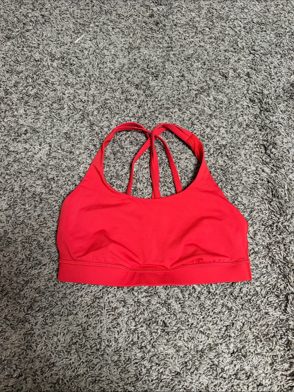 Lululemon Red Energy Sports Bra Size 6